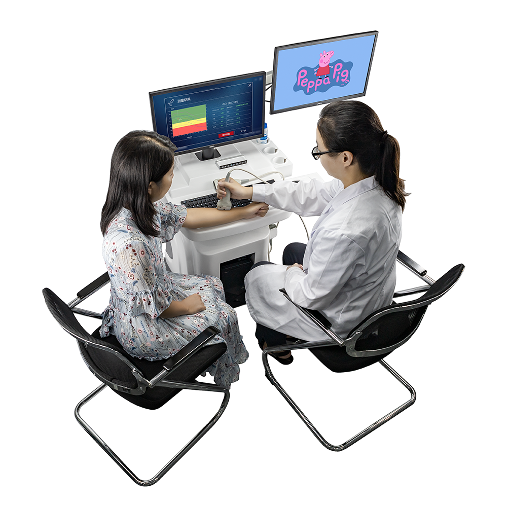 BMD-A1Good Quality Children/Adult Dual-screen dual probe Ultrasound Bone Densitometer for Detecting OsteoporosisBMD-A1 Dual-screen dual-probe